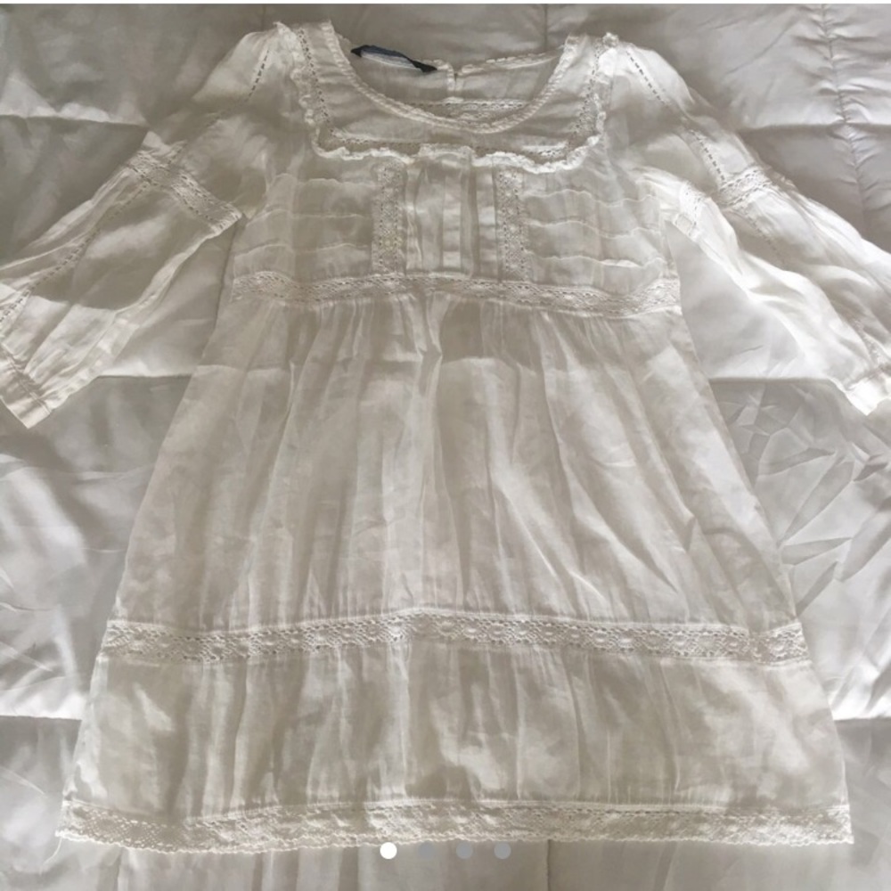 White boho Zara dress